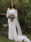 Charming Straight Long Sleeve Mermaid Long Wedding Dresses Online,SFWD0040