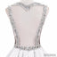 V-neck Elegant Simple Design White Satin A-line Beaded Belt Wedding Dresses, WD0240