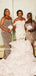 Mismatched Mermaid Sequin Side Slit Long Bridesmaid Dresses,SFWG00401