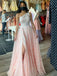 Simple A-line One-Shoulder Lace Long Prom Dresses,SFPD0099
