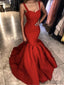 Strap Mermaid Prom Dresses, Satin Prom Dresses, Popular Prom Dresses, Cheap Prom Dresses, PD0618