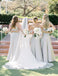 One-shoulder Floor-length Simple Cheap Bridesmaid Dress, BD1003