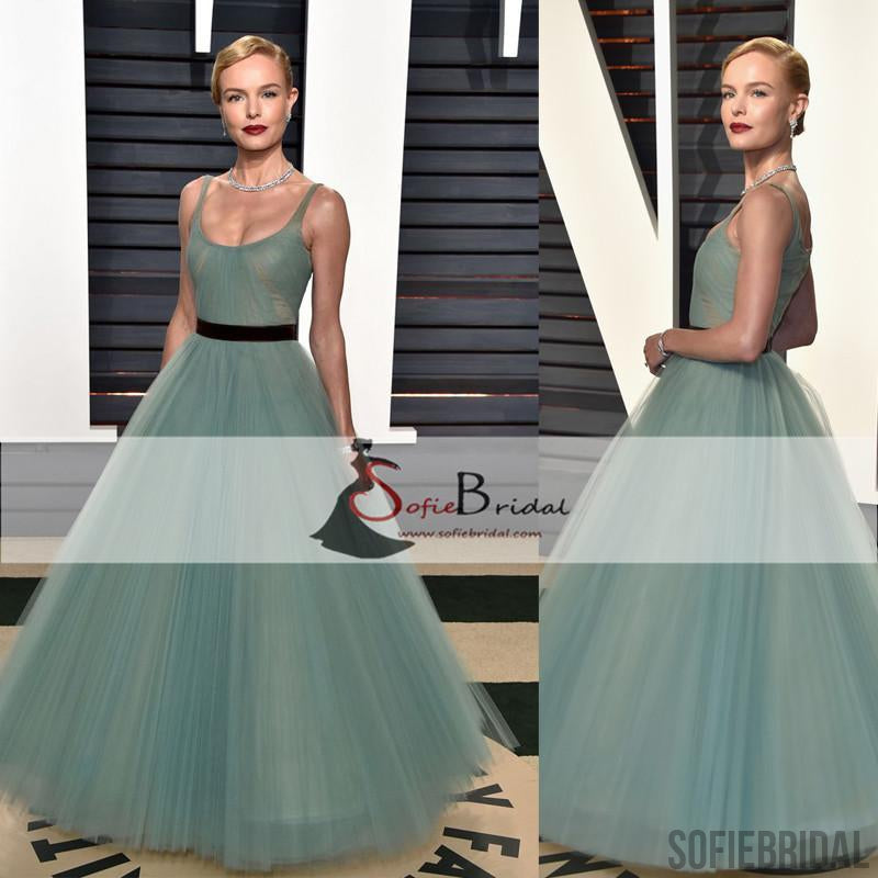 Inspired By Kate Bosworth Vanity Fair Oscars Party Prom Dresses, Long Tulle Prom Dresses , PD0382