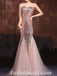 Sexy Shiny Sequin Tulle Sweetheart Sleeveless Mermaid Long Prom Dresses,SFPD0307