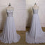 Unique Design Lace Top A-line Chiffon Simple Wedding Dresses for Summer Wedding, WD0220