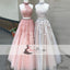 2 Pieces Lace Tulle Prom Dresses, Lovely Open Back Halter Prom Dresses, Dresses for Prom, PD0393
