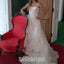 Sweetheart Lace Chiffon Long Elegant Wedding Dresses, Affordable Wedding Dresses, WD0245