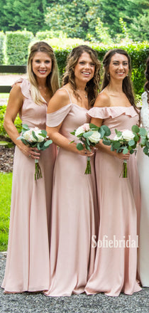 Mismatched Floor-length Simple Cheap Bridesmaid Dresses,SFWG00368