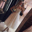 A Line Spaghetti Straps Tea Length Tulle Prom Dresses, PD0084