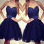 Royal blue strapless sweetheart beaded cheap cute homecoming dresses, SF0025