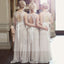 Charming Open Back Lace Top Illusion Cheap Long Wedding Party Dress Gown Bridesmaid Dresses, WG039