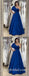 Sexy Satin One Shoulder Sleeveless A-line Long Prom Dresses/Evening Dresses,SFPD0353