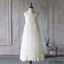 Spaghetti Ivory Lace Tulle Flower Girl Dresses, Popular Junior Bridesmaid Dresses, FG049