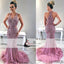 Sexy V-neck Rhinestone Beaded Prom Dresses, Long Mermaid Prom Dresses, Prom Dresses, PD0398