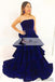Navy Blue Straight Velvet Beaded Prom Dresses, Lovely Long Prom Dresses, Prom Dress, PD0461