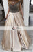 Off  Shoulder Beaded Top A-line Satin Prom Dresses, Gorgeous Long Prom Dresses, PD0465