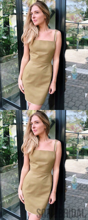 Hot Sale Sleeveless Sheath Simple Popular Homecoming Dress, HD0141