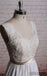 Lace V Neck A-line Cheap Beach Wedding Dresses Online, WD386