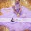 Lilac Halter Lace Tulle A-line Prom Dresses,  Cheap Prom Dresses, Lovely Prom Dresses, PD0457