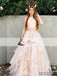 2 Pieces Satin Top Organza Prom Dresses, Simple Design Popular Prom Dresses, Prom Dress, PD0429