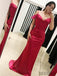Simple Hot Pink Prom Dresses, Mermaid Prom Dresses, Long Prom Dresses, Cheap Prom Dresses, PD0645
