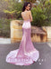 Mermaid V-Neck Spaghetti Straps Cheap Long Prom Dresses Online,SFPD0060