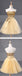 Fashion Gold Sequin Short Cute homecoming prom dresses, CM0029