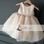 Round Neck Lace  Flower Girl Dresses, Nude Pink Dresses, Flower Girl Dresses, FG090