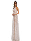A-Line Lace High Neck Off Shoulder Lace Up Elegant Wedding Dresses,SFWD0051