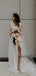 Cheap Spaghetti Straps Lace Side Slit Long Wedding Dresses Online,SFWD0027