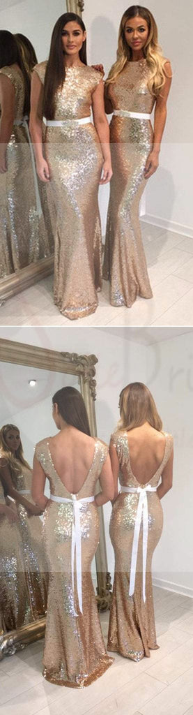 Fashion Design Shinning Sequin Elegant Mermaid Long Cheap Bridesmaid Dresses for Wedding Party, WG72