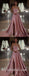 Shiny Satin Tulle Sweetheart Sleeveless Side Slit A-Line Long Prom Dresses/Evening Dresses,SFPD0360