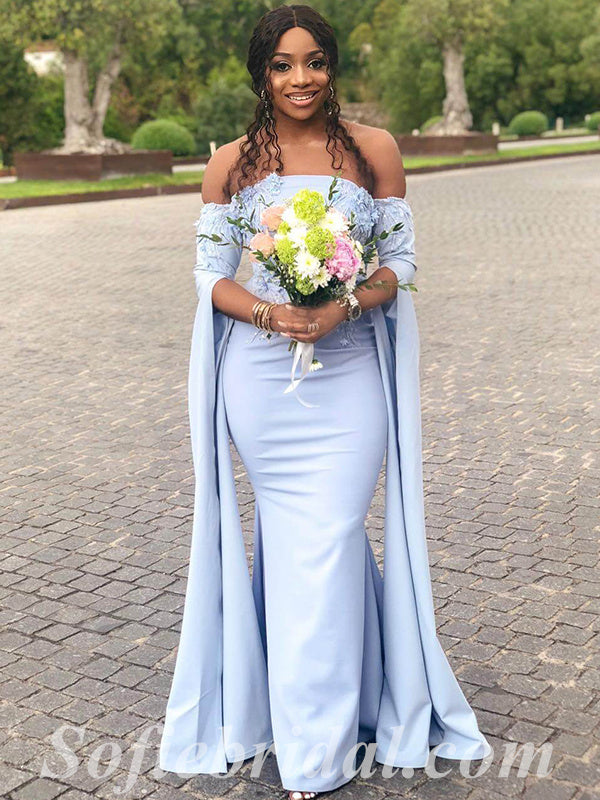 Bridesmaid Pale Blue Dresses For Wedding Top Long Sleeve Lace Bridesmaid Dress Store Off Shoulder Mermaid Bridesmaid Pale Blue Dresses For Wedding Top Long Sleeve Lace Bridesmaid Dress Store Off Shoulder Mermaid