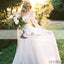 2 Pieces Lace Top Chiffon Skirt Wedding Dresses, Romantic Country Wedding Dresses, WD0267