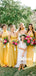 Simple V-neck A-line Floor-length Cheap Bridesmaid Dresses,SFWG00364