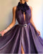 Mermaid Long A-line Shiny Purple Prom Dresses, Formal Dresses, PD0820