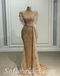 Elegant Charming Spaghetti Straps V-Neck Mermaid Long Prom Dresses,SFPD0431