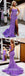 Sexy Purple Sequin Sweetheart V-Neck Sleeveless Side Slit Mermaid Long Prom Dresses,SFPD0389