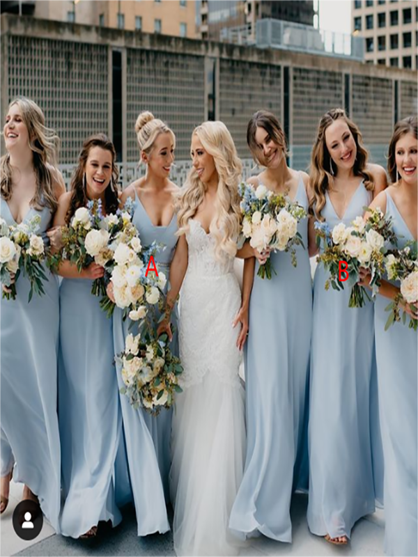 Bridesmaid dresses 2025 with different straps