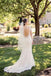 Mermaid V-neck Long Sleeves Lace Backless Wedding Dresses, WD0307