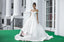 Off Shoulder Long A-line Satin Wedding Dresses, Simple Design Bridal Gown, WD0244