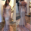 Long Sleeves Sequined High Neck Open Back Party Evening Long Prom Dresses,PD0174