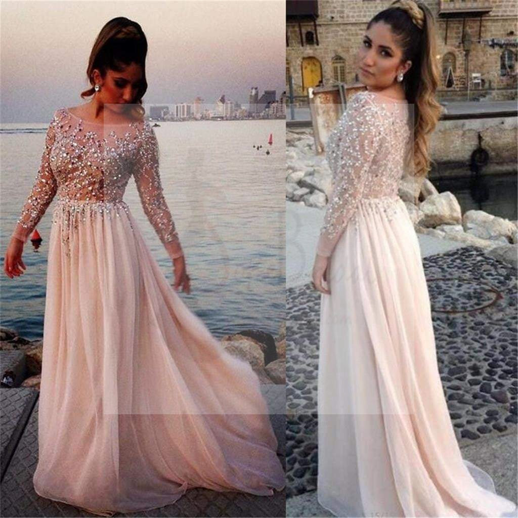 Long Sleeves Prom Dresses, Sexy Prom Dresses, See-through Prom Dresses, Cheap Prom Dresses, Party Dresses, Cocktail Prom Dresses, Evening Dresses, Long Prom Dress, Prom Dresses Online, PD0186