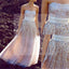 Strapless Sparkle Sequin Affordable Prom Dresses, Long A-Line Formal Evening Dresses