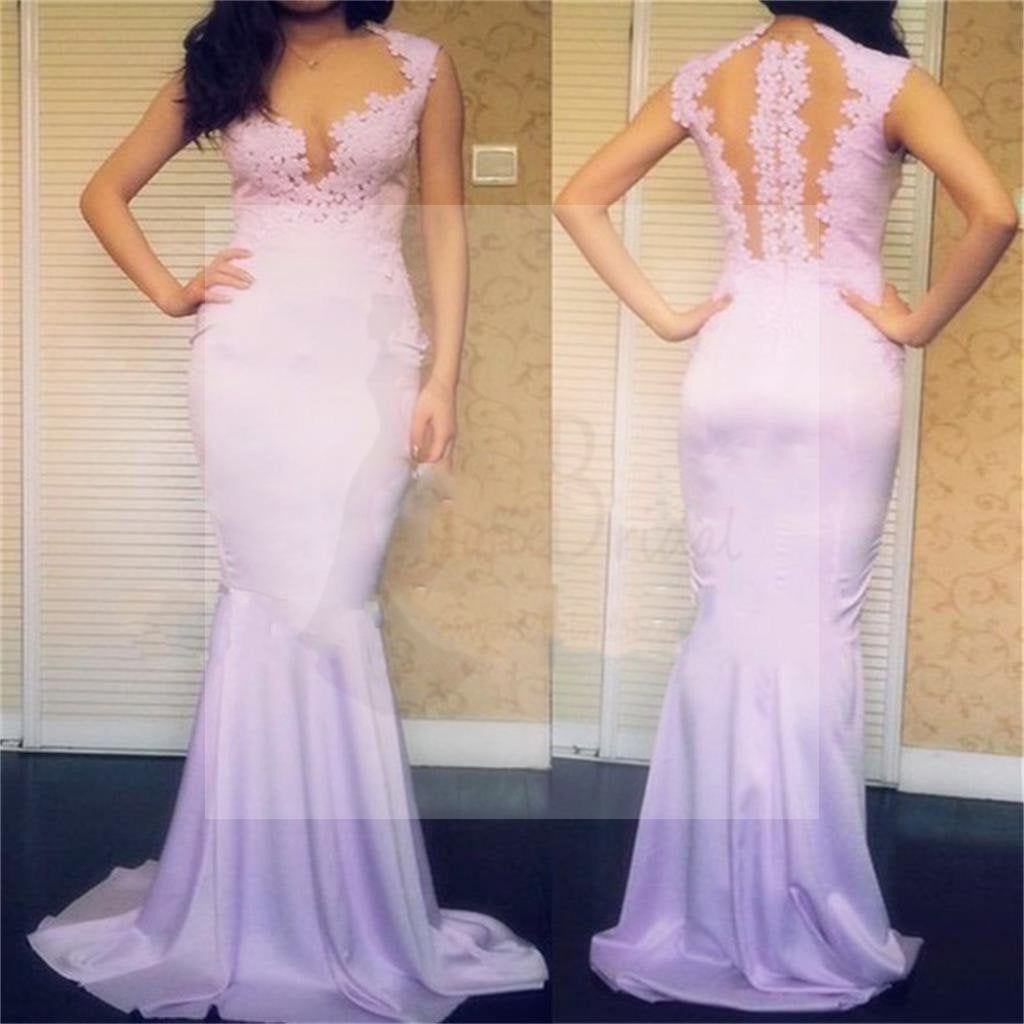 Sexy Mermaid Sleeveless Formal Pretty Party Evening Dresses, PD0044