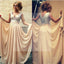 Charming V-Neck Sequin Chiffon Prom Dresses, PD0308