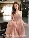 Gorgeous Tulle Sweetheart Sleeveless A-Line Long Prom Dresses/Ball Gown With Applique And Beading,SFPD0517