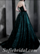Sexy Charming Special Fabric Sweetheart V-Neck A-Line Long Prom Dresses,SFPD0435