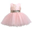 Light Pink Tulle lace Little Girl Dresses, Cheap Flower Girl Dresses With Sequin Bow, FG071