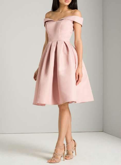 homecoming dresses under $100 Off Shoulder Pink Cheap 2018 Homecoming Dresses Under 100, CM401 – SofieBridal